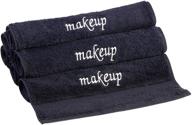 🛀 premium turkish cotton towels - super soft & absorbent (black, 6-pack makeup washcloths) by towel bazaar logo