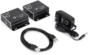 img 1 attached to 🔌 U-Link Ul10 USB 2.0 Over Single CAT5E/6 Extender, 200 ft, 480 Mbps, 4 Port V2.0