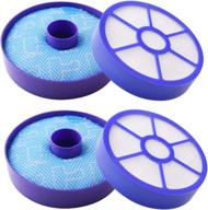 🔍 premium set of 2 replacement pre motor and post motor hepa filters for dyson dc33 - high efficiency dust cup primary filter - replace part 919563-02 921616-01 логотип