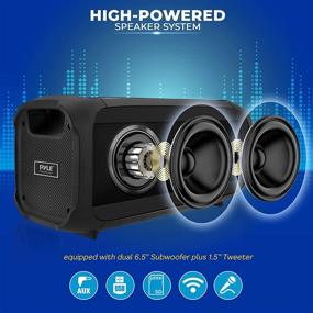 img 2 attached to Wireless Portable Bluetooth Boombox Speaker Home Audio