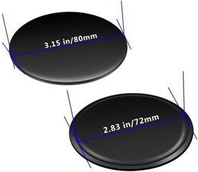 img 3 attached to 🚗 Улучшите свой опыт монтажа автомобильного крепления на панели приборов с помощью клеевого диска AEBTYKJ диаметром 80 мм - идеально подходит для Garmin, Tomtom GPS и держателя телефона на панели (2 штуки).