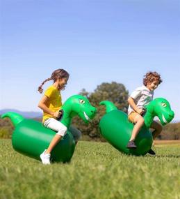 img 2 attached to 🦕 HearthSong Weighted Inflatable Dinosaur with Handles