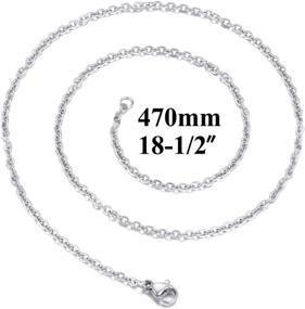 img 2 attached to 🔗 30 Pack 18 inch Stainless Steel Link Cable Chain Necklace with Lobster Clasps - Ideal for DIY Jewelry Making