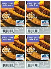 img 1 attached to 🎃 Delightful Fragrance Pack: Better Homes and Gardens Banana Pumpkin Bread Scented Wax Cubes - 4-Pack