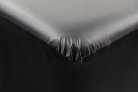 img 3 attached to 💁 Sophi & Co. Wipeable Fitted Lash Bed Cover/Salon Table Linen in Stylish Black - 6ft