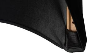 img 1 attached to 💁 Sophi & Co. Wipeable Fitted Lash Bed Cover/Salon Table Linen in Stylish Black - 6ft