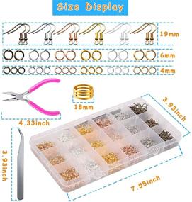 img 2 attached to FEEIN 1320PCS Earring Supplies Tweezers