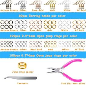 img 3 attached to FEEIN 1320PCS Earring Supplies Tweezers
