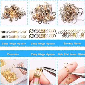 img 1 attached to FEEIN 1320PCS Earring Supplies Tweezers
