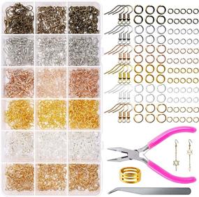 img 4 attached to FEEIN 1320PCS Earring Supplies Tweezers