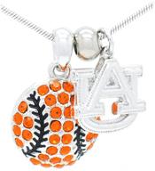 auburn softball baseball necklace logo