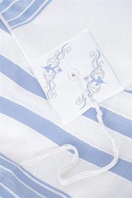 img 1 attached to 👒 Women's Tallit Prayer Cotton Tzitzit Mitzvah Scarves & Wraps Accessories