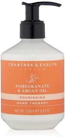 img 2 attached to 🌺 Crabtree & Evelyn Nourishing Hand Therapy: Pomegranate & Argan Oil 8.64 oz - Luxurious Skincare for Soft and Healthy Hands