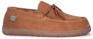 rjs fuzzies chestnut sheepskin moccasins - men's shoes with enhanced searchability logo