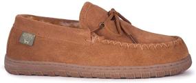 img 4 attached to RJs Fuzzies Chestnut Sheepskin Moccasins - Men's Shoes with Enhanced Searchability