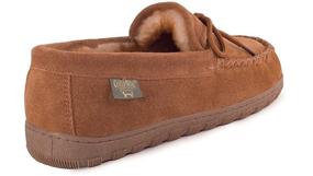 img 2 attached to RJs Fuzzies Chestnut Sheepskin Moccasins - Men's Shoes with Enhanced Searchability