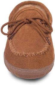 img 1 attached to RJs Fuzzies Chestnut Sheepskin Moccasins - Men's Shoes with Enhanced Searchability