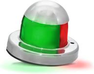 🚤 five oceans led bi-color combination bow navigation light, corrosion-resistant polycarbonate lens, aisi316 stainless steel, uscg rules, 2 nautical miles visibility, fo-4512 logo