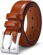 👔 jiguoor leather belts: stylish men's accessories for casual and business attire logo