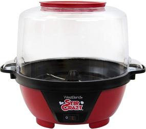 img 2 attached to 🍿 West Bend 82505 Stir Crazy Electric Hot Oil Popcorn Popper: Large Lid, Convenient Storage – 6-Quart, Red