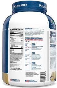 img 2 attached to 🥛 Dymatize Elite 100% Whey Protein Powder for Muscle Recovery - 25g Protein, 5.5g BCAAs, 2.7g L-Leucine - Fast Absorbing & Digesting - 5lb (80oz) Vanilla Gourmet