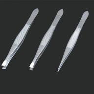 luxxii pack tweezers set stainless logo