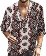 👕 african men's clothing: fashionable v-neck drawstring sleeve t-shirts & tanks logo