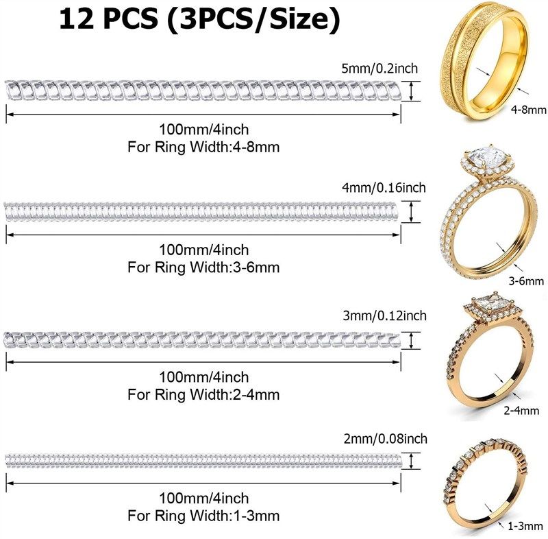 Louis Will Ring Size Adjuster, Set Of 12 Perfect For Loose Rings
