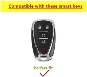 img 2 attached to TPU Key Fob Shell Protector Shell Keyless Remote Control Smart Key Holder с цепочкой для ключей, подходящей для Chevy