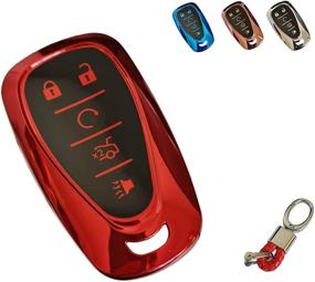 img 3 attached to TPU Key Fob Shell Protector Shell Keyless Remote Control Smart Key Holder с цепочкой для ключей, подходящей для Chevy