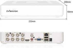 img 4 attached to 💻 Evtevision 8CH 1080N Видеорегистратор наблюдения: AHD/TVI/CVI/960H гибридный DVR NVR с доступом через смартфон на расстоянии, функцией обнаружения движения (без жесткого диска)