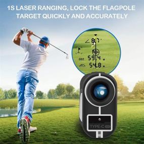img 3 attached to 🎯 6X Range Finder Golf Rangefinder with Slope & Vibration - 700 Yards Laser Distance Finder for Golfers, Hunting, Camping - Perfect Christmas Gift in Premium Packaging