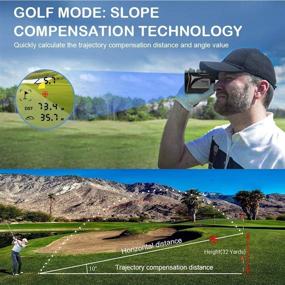 img 2 attached to 🎯 6X Range Finder Golf Rangefinder with Slope & Vibration - 700 Yards Laser Distance Finder for Golfers, Hunting, Camping - Perfect Christmas Gift in Premium Packaging