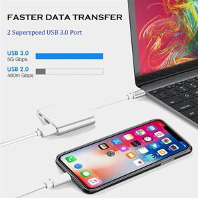 img 1 attached to 💻 USB C to HDMI 4K Adapter with USB 3.0 and Type-C Charging Port - Digital AV Multiport Hub for MacBook Pro, iPad Pro, Switch, S8+, S9+, Projector, Monitor