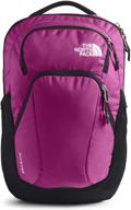 stylish & practical: north face women's pivoter purple backpack logo