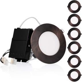 img 4 attached to TORCHSTAR E-Lite Series 4 Inch Ultra Thin LED Recessed Lights With J-Box