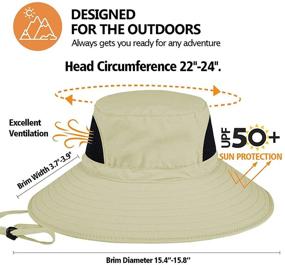 img 2 attached to 🎣 Waterproof Fishing Bucket Hat for Men and Women with UPF 50 UV Protection – Sturdy Sun Hats