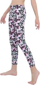 img 3 attached to Gymnastics Athletic Performance Clothing by Moily - Printed Girls' Attire