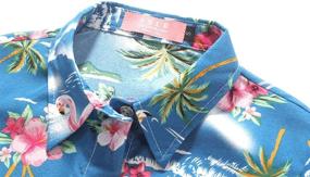 img 2 attached to 🌺 Hawaiian Christmas Medium Girls' Clothing with SSLR Button