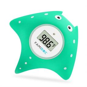img 4 attached to 🛀 Upgraded Baby Bath Thermometer with Room Thermometer - Famidoc FDTH-V0-22: New Sensor Technology for Enhanced Baby Health Monitoring in Bath Tub - Floating Toy Thermometer (Blue)