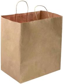 img 4 attached to 🛍️ 200-Pack 14x10x15.75" Brown Kraft Paper Bags with Twisted Handles - Perfect for Take-Out, Weddings, Parties, Favors, and More! - Kraft-Colored Economy Gift Bags