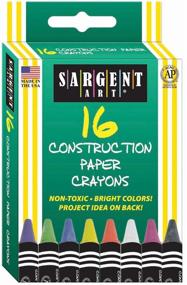 img 1 attached to Sargent Art 35-0537 16-Count Construction Paper Crayon: Vibrant Colors for Creative Projects