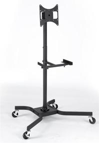 img 1 attached to 📺 Elitech Mobile LED LCD TV Cart Stand: Adjustable & Expandable up to 55” TV with Elitech ACC-214 Adaptor (Not included)