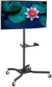 img 4 attached to 📺 Elitech Mobile LED LCD TV Cart Stand: Adjustable & Expandable up to 55” TV with Elitech ACC-214 Adaptor (Not included)