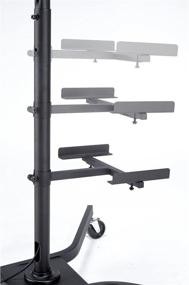 img 2 attached to 📺 Elitech Mobile LED LCD TV Cart Stand: Adjustable & Expandable up to 55” TV with Elitech ACC-214 Adaptor (Not included)