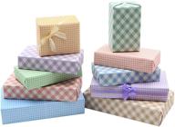 premium classic plaid wrapping paper: light & popular white kraft, 10 sheets - ideal for birthdays, weddings, baby showers, and more! logo