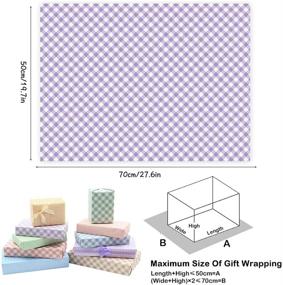 img 2 attached to Premium Classic Plaid Wrapping Paper: Light & Popular White Kraft, 10 Sheets - Ideal for Birthdays, Weddings, Baby Showers, and More!