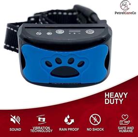 img 1 attached to Rechargeable & Humane Dog Bark Collar - Vibrating Bark Collar with 3 Modes and 7 Sensitivity Levels - Ideal for Medium & Large Dogs - Anti Barking Training Collar