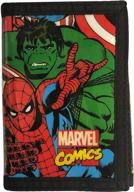 marvel comics tri fold credit wallet logo