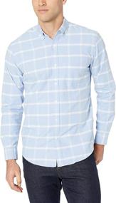 img 2 attached to 👕 Men's Long Sleeve Pocket Clothing: Regular Fit Shirts by Amazon Essentials